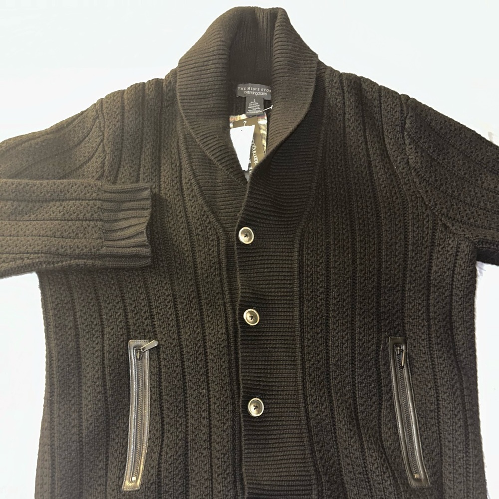 Bloomingdale’s The Men’s Store Black Cardigan
